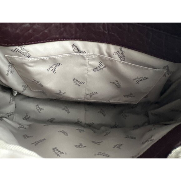 Thirty-One Purple Leather Tote Couture Street NEW Jewell & Gems Vintage 2 Way - Picture 9 of 9